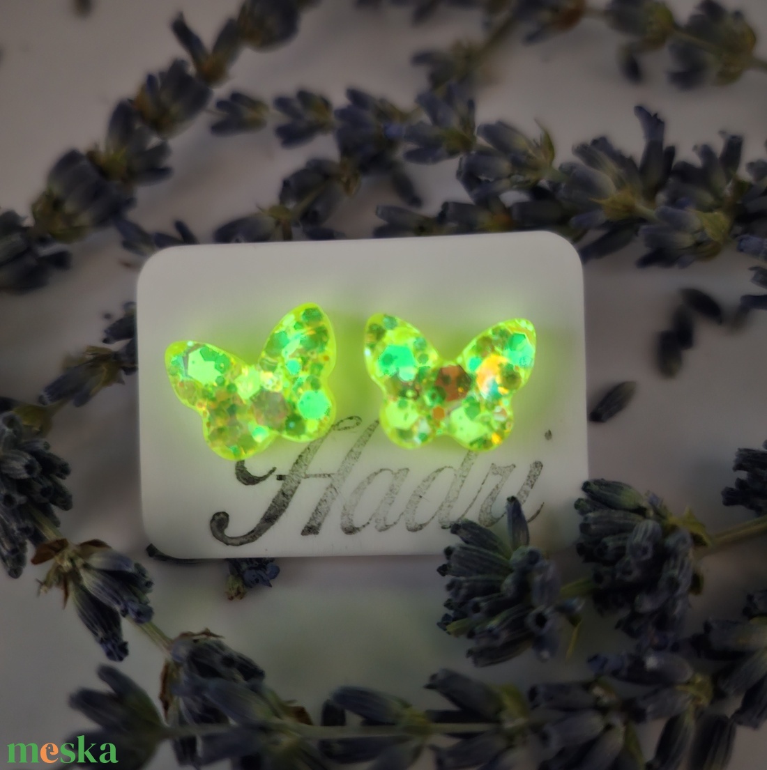 Epoxy fülbevalók - ékszer - fülbevaló - pötty fülbevaló - Meska.hu