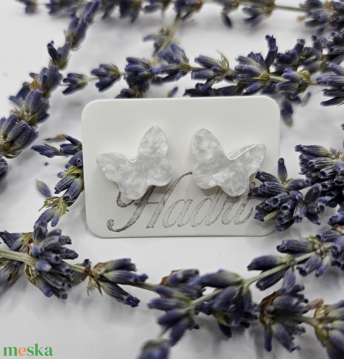 Epoxy fülbevalók - ékszer - fülbevaló - pötty fülbevaló - Meska.hu