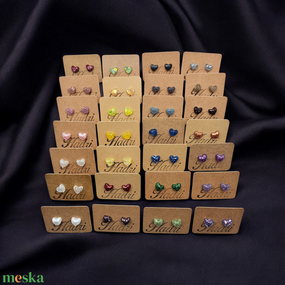 Epoxy fülbevaló - ékszer - fülbevaló - pötty fülbevaló - Meska.hu