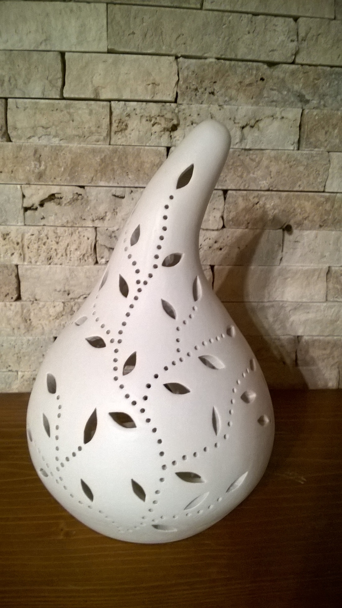 ,Apró Leveles Lopótök Formájú Kerámia Mécses tartó -  - Meska.hu