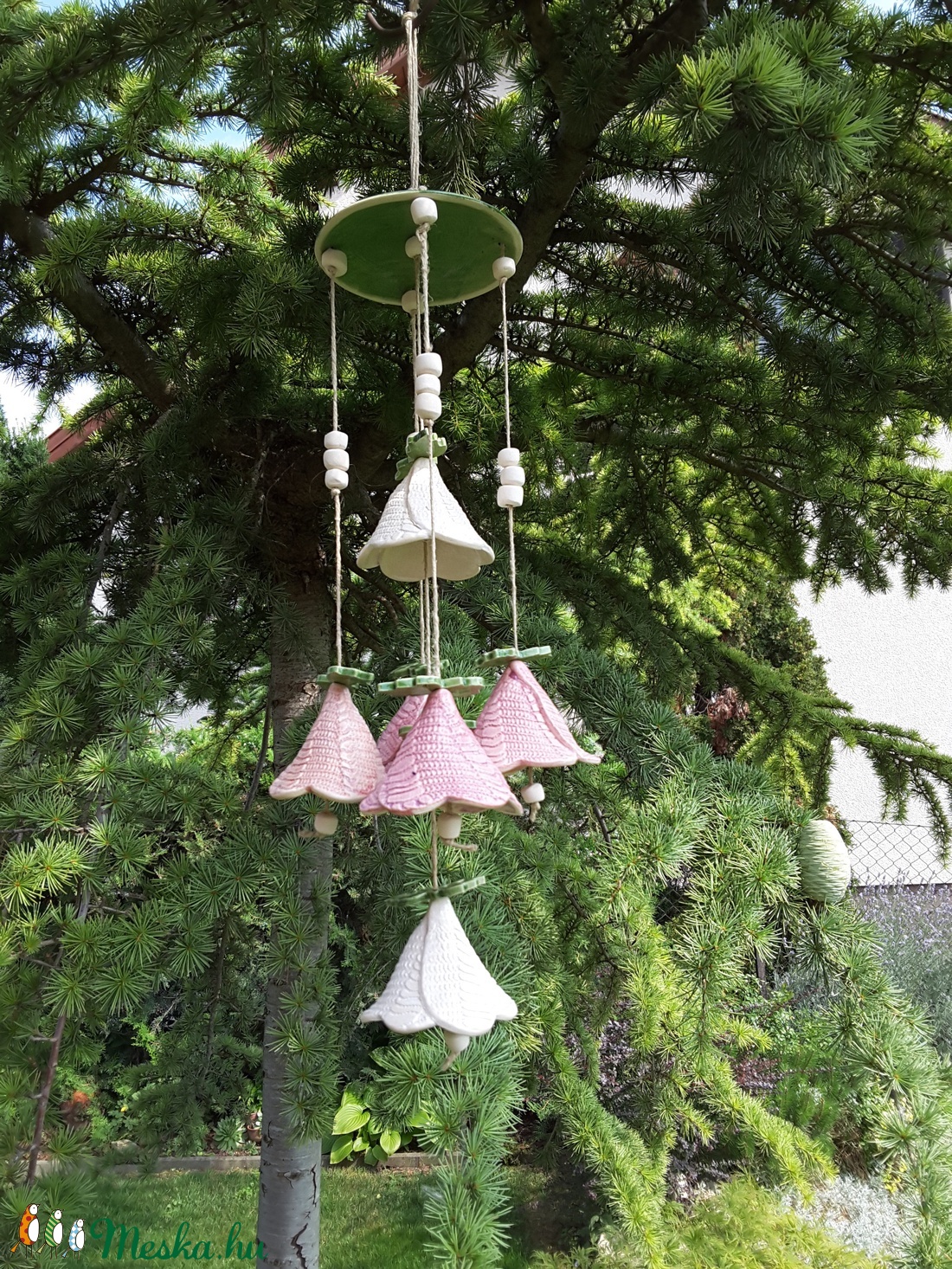 ,Púder Színek HangjátékaKerámia Szélcsengő  -  - Meska.hu