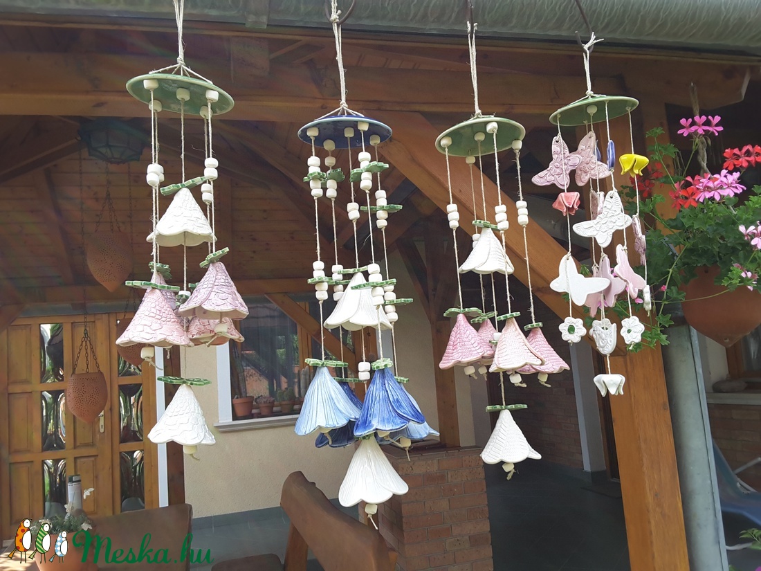 ,Púder Színek HangjátékaKerámia Szélcsengő  -  - Meska.hu