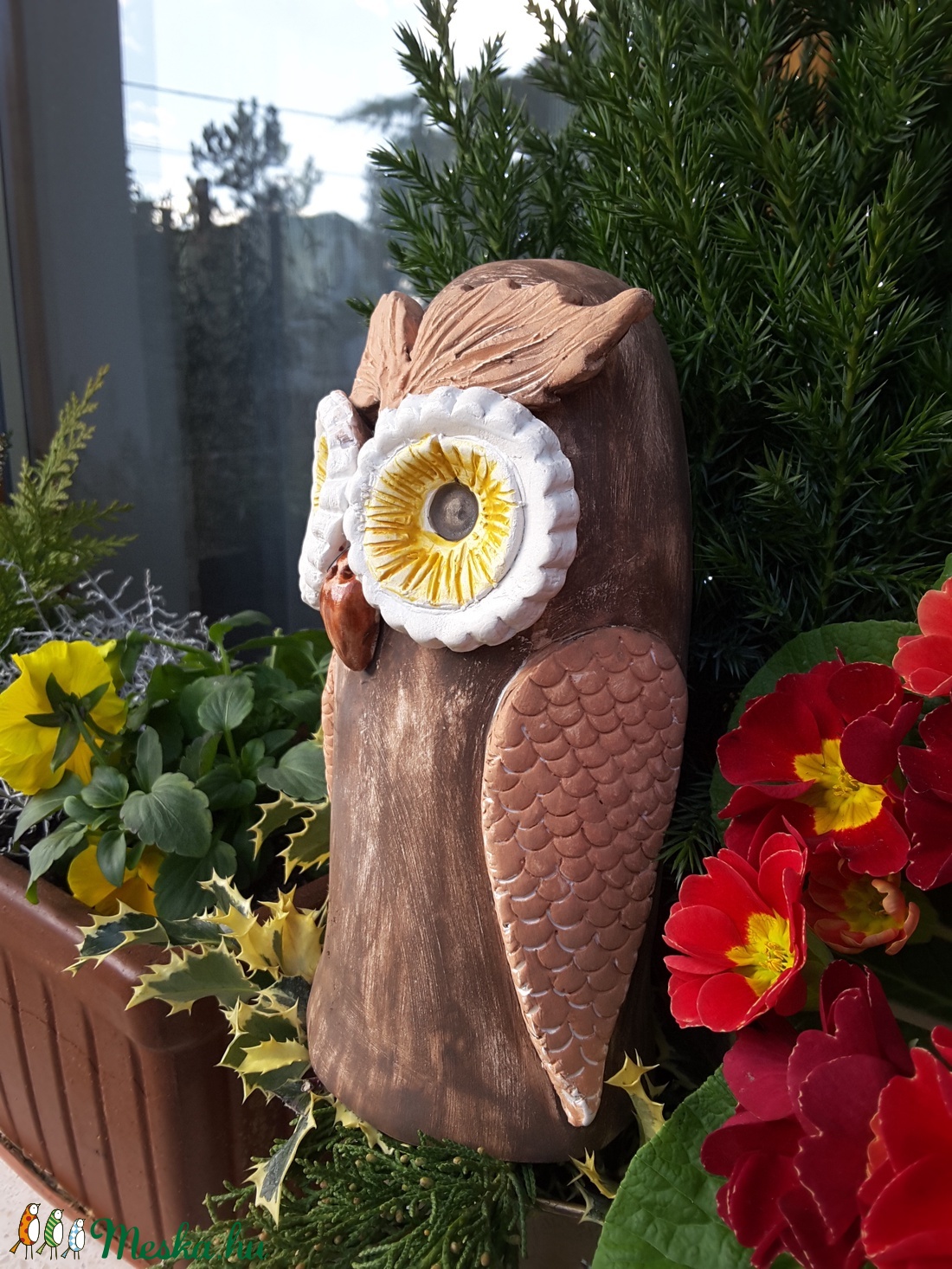 ,Nagy Kerti BagolyKerámia Lakás,Kerti Dísz -  - Meska.hu