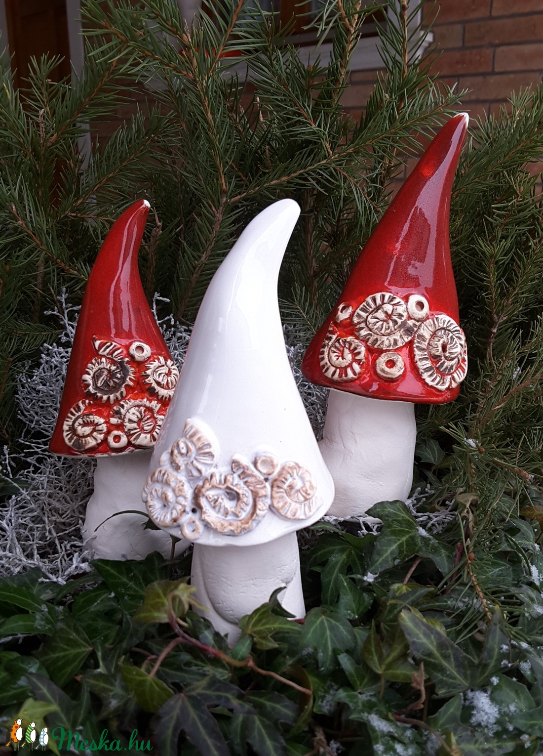 ,Díszkerti  GombákKerámia Kerti,Lakás Dísz -  - Meska.hu