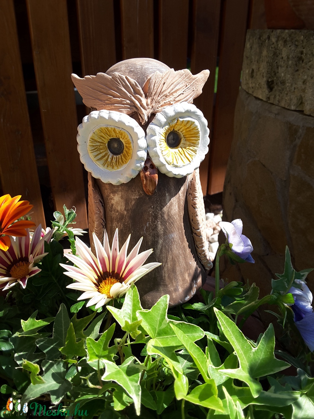 ,Nagy Kerti BagolyKerámia Lakás,Kerti Dísz -  - Meska.hu