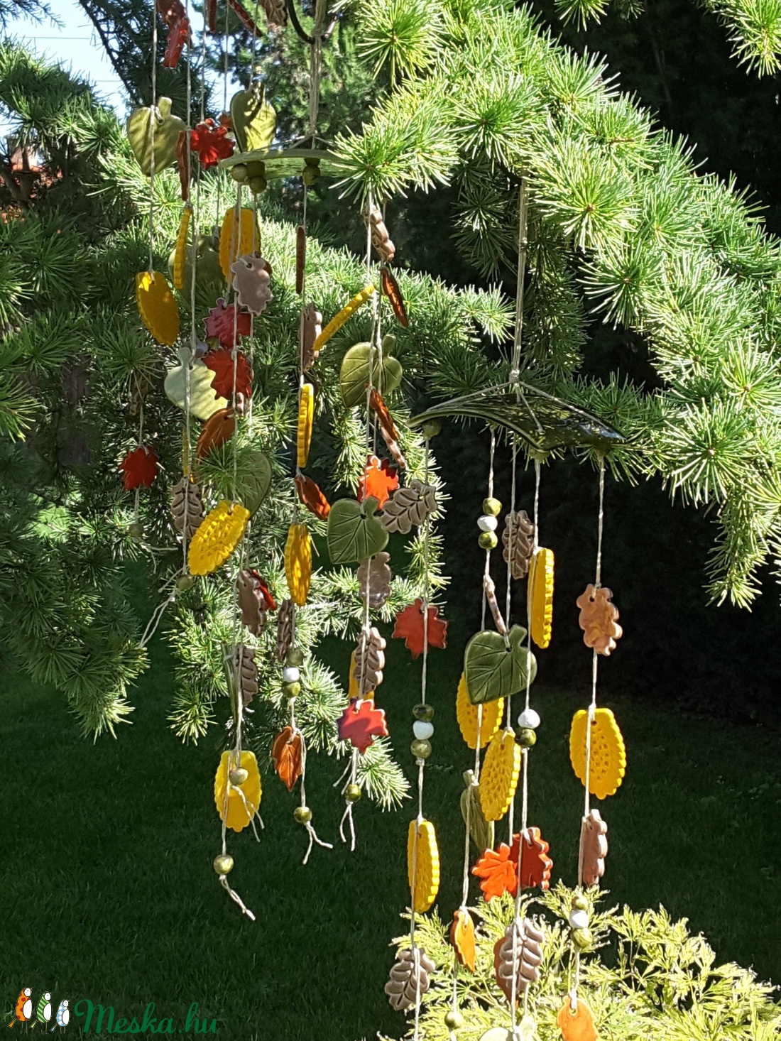 , Őszi Dallamok  Kerámia  Szélcsengő - otthon & életmód - ház & kert - szélcsengő - Meska.hu