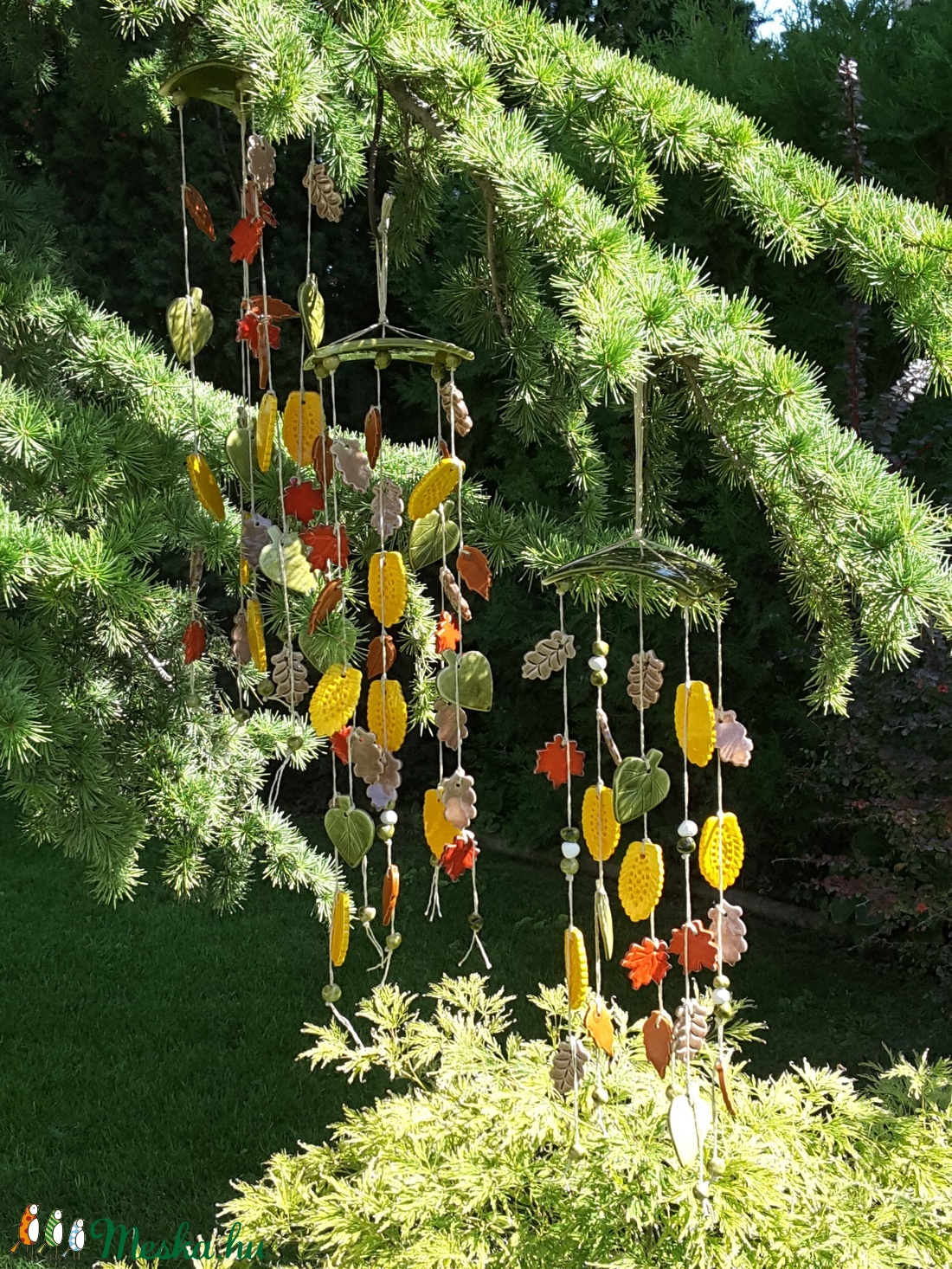 , Őszi Dallamok  Kerámia  Szélcsengő - otthon & életmód - ház & kert - szélcsengő - Meska.hu