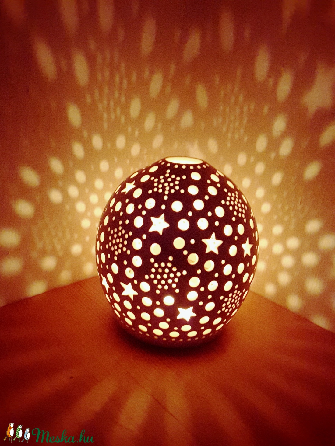 , Csillagfény Kerámia Mécsestartó - otthon & életmód - dekoráció - Meska.hu
