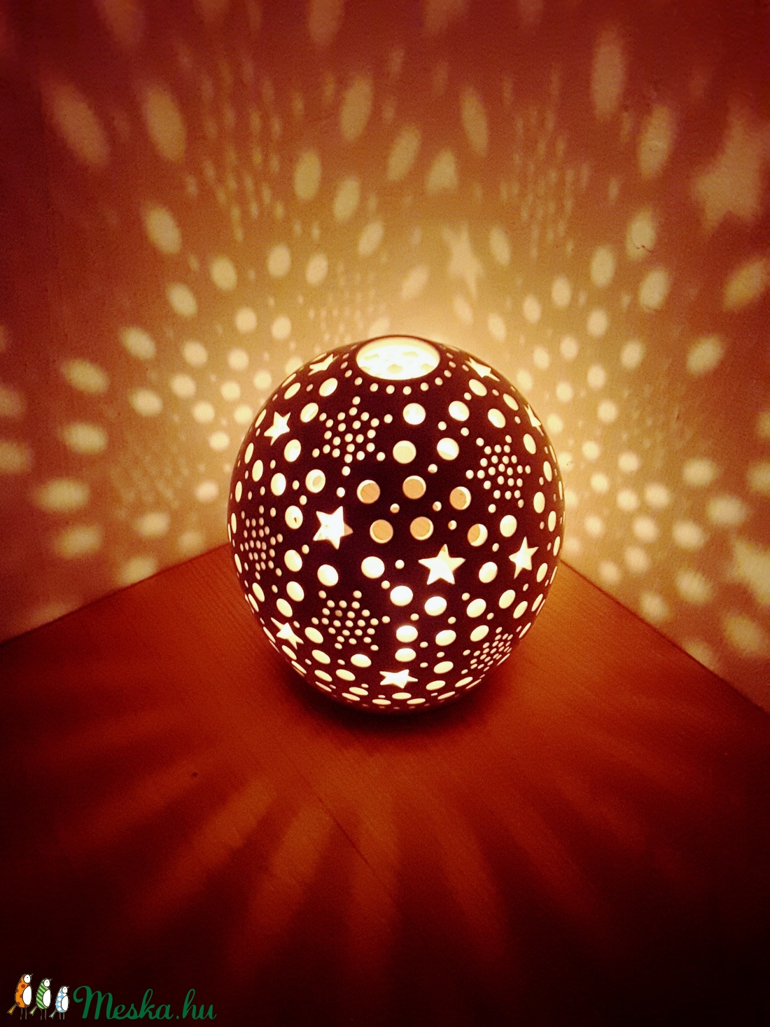 , Csillagfény Kerámia Mécsestartó - otthon & életmód - dekoráció - Meska.hu