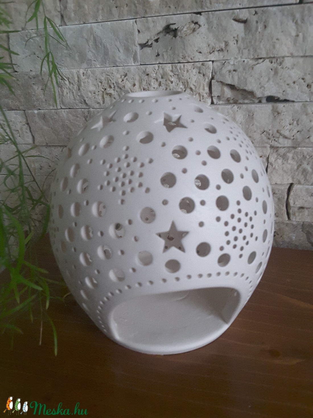 , Csillagfény Kerámia Mécsestartó - otthon & életmód - dekoráció - Meska.hu