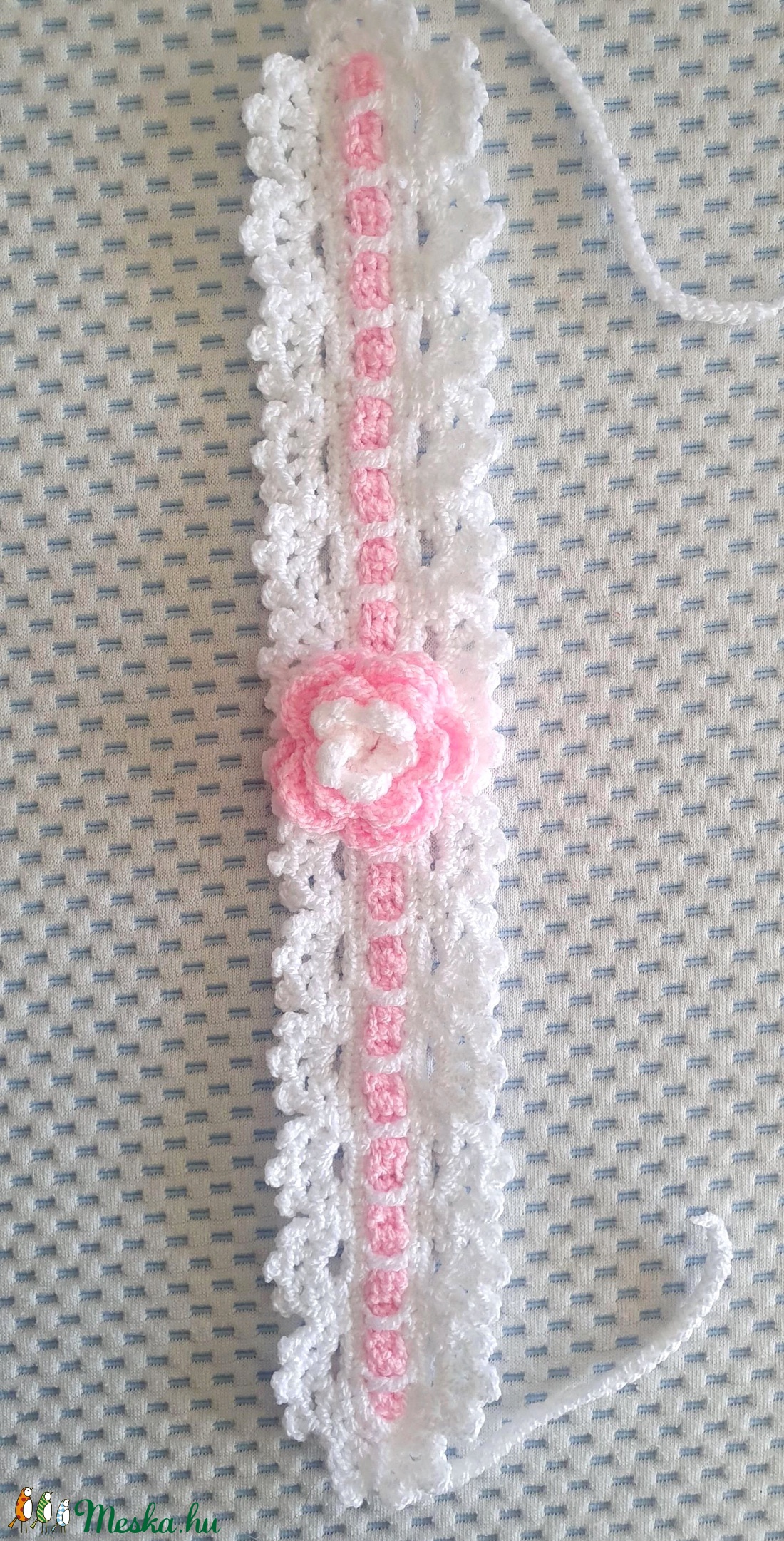 baba fejpánt, horgolt - ruha & divat - hajdísz & hajcsat - hajráf & hajpánt - Meska.hu