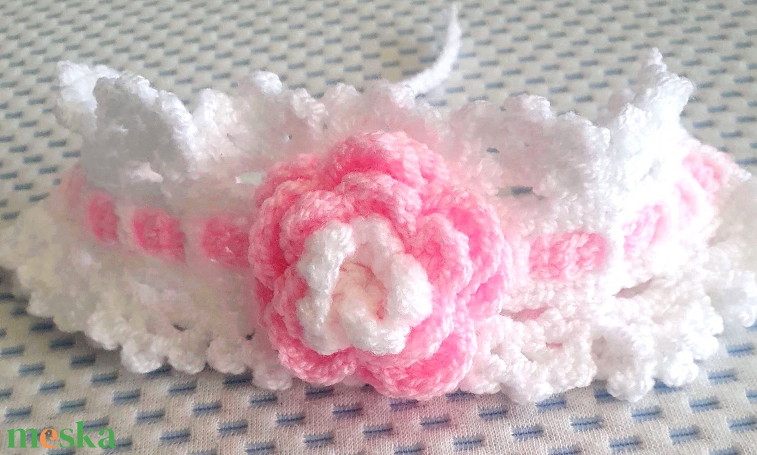 baba fejpánt, horgolt - ruha & divat - hajdísz & hajcsat - hajráf & hajpánt - Meska.hu