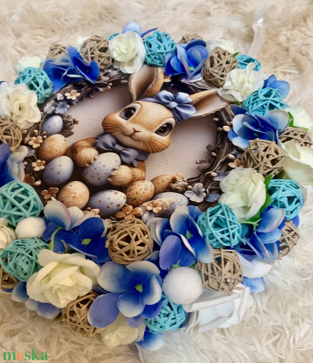 Húsvéti ajtó kopogtató - ünnepi díszek, dekorációk - húsvéti díszek és dekorációk - húsvéti ajtódísz, kopogtató - Meska.hu