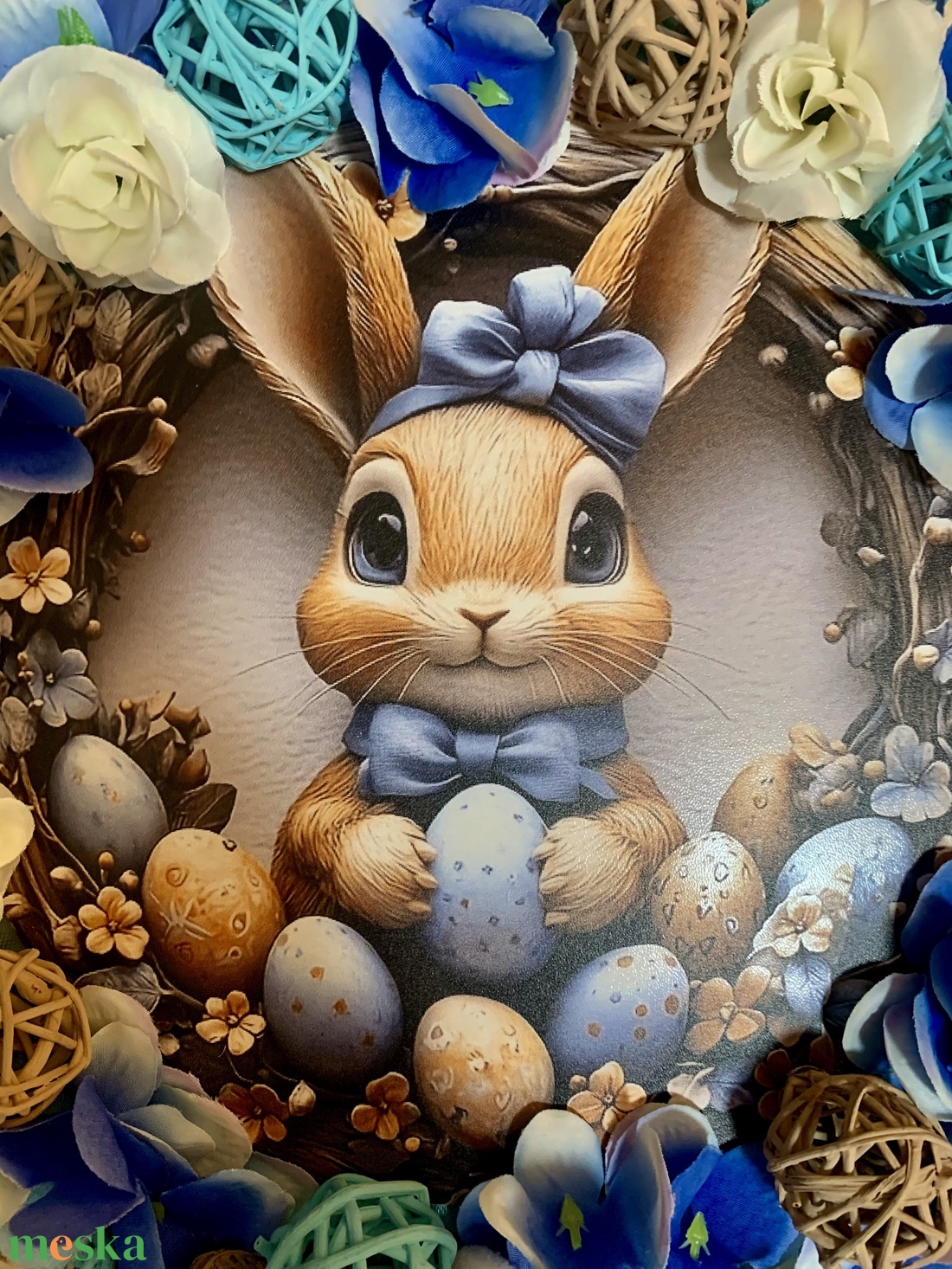 Húsvéti ajtó kopogtató - ünnepi díszek, dekorációk - húsvéti díszek és dekorációk - húsvéti ajtódísz, kopogtató - Meska.hu