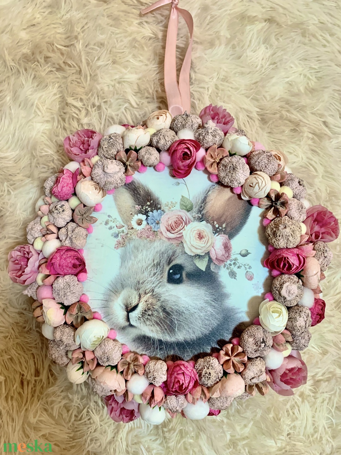 Húsvéti ajtó kopogtató - ünnepi díszek, dekorációk - húsvéti díszek és dekorációk - húsvéti ajtódísz, kopogtató - Meska.hu