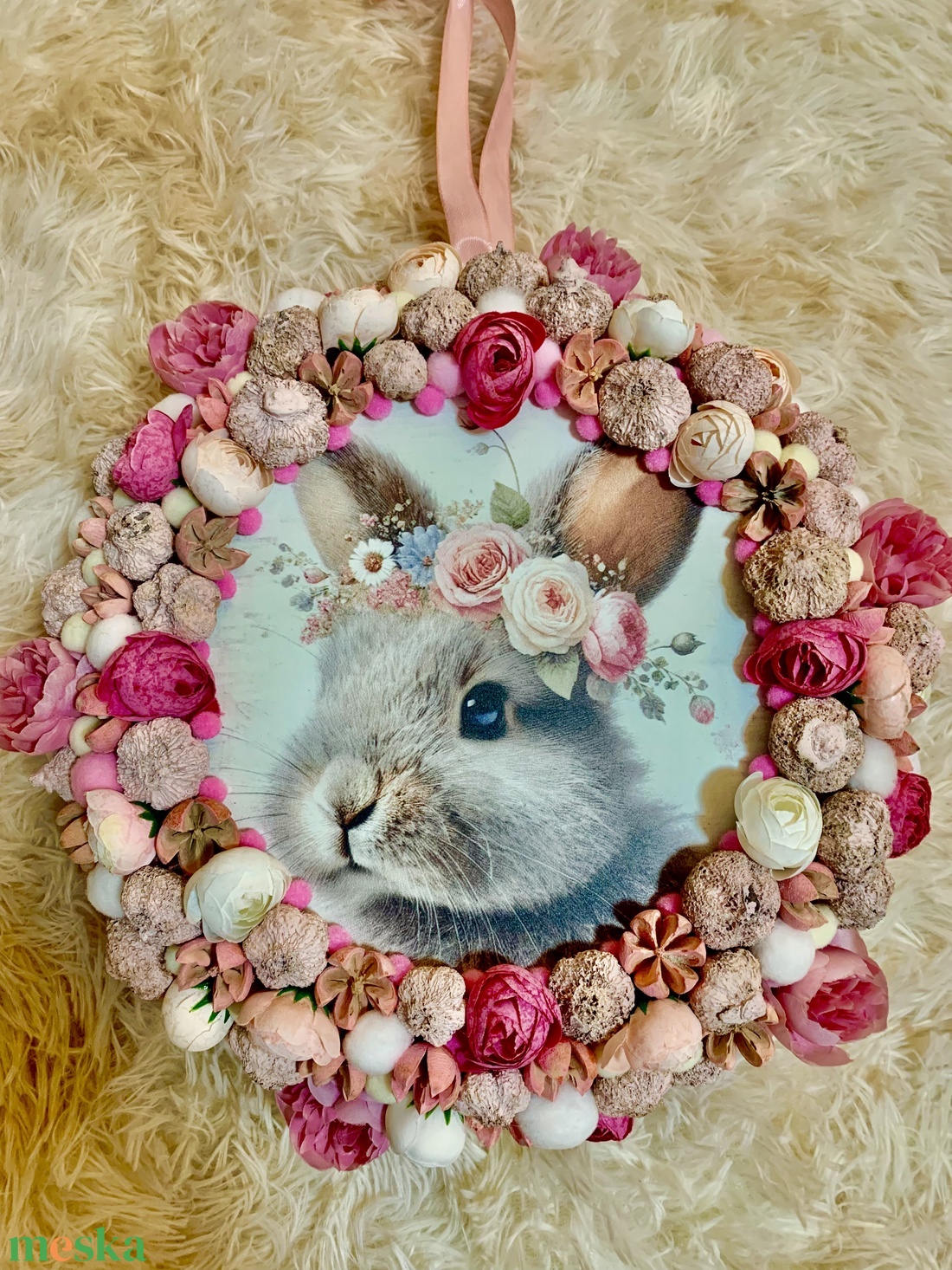 Húsvéti ajtó kopogtató - ünnepi díszek, dekorációk - húsvéti díszek és dekorációk - húsvéti ajtódísz, kopogtató - Meska.hu