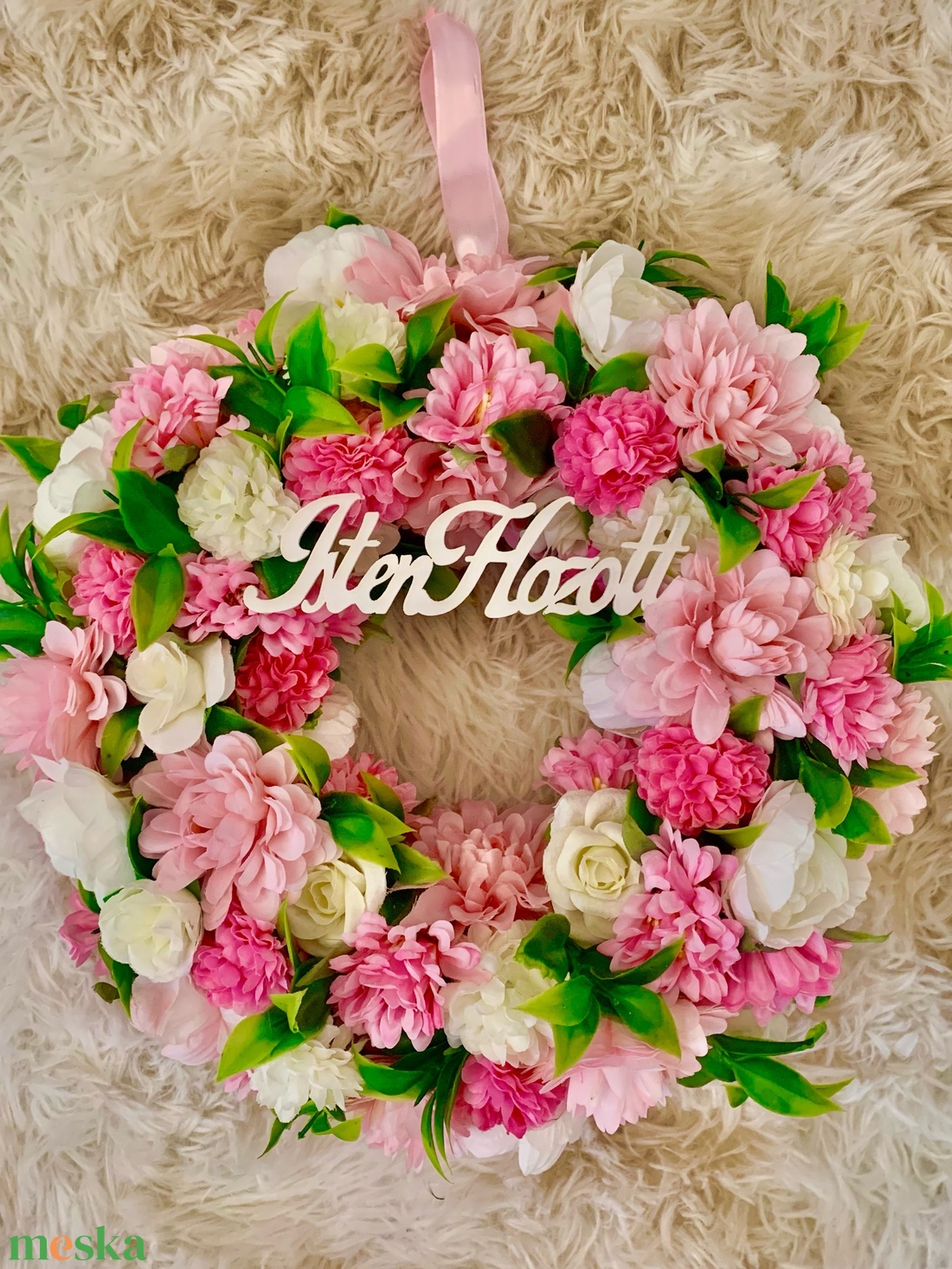 Isten hozott tavaszi ajtó kopogtató - otthon & életmód - dekoráció - ajtó- és ablak dekoráció - ajtódísz & kopogtató - Meska.hu