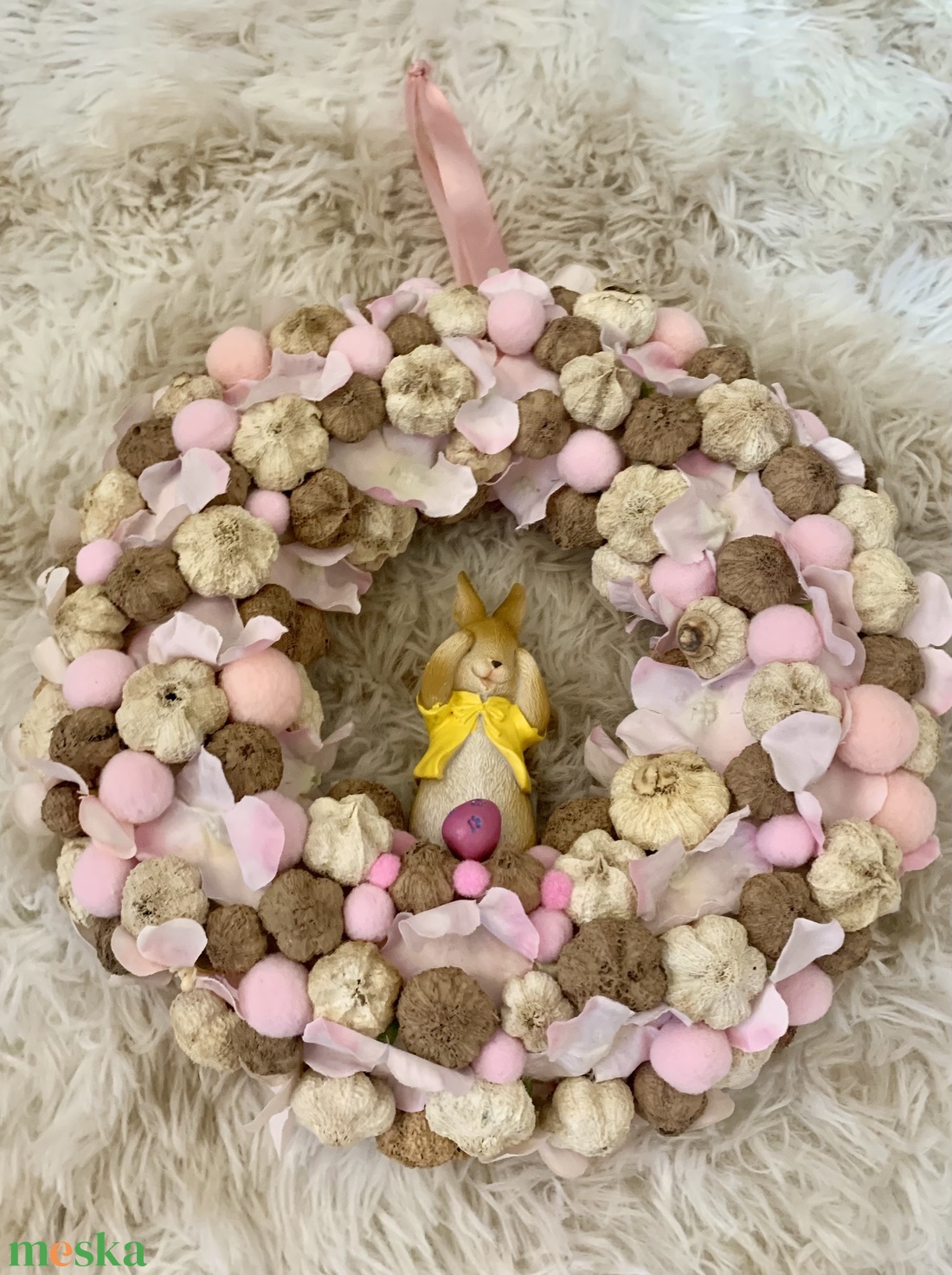 Húsvéti ajtó kopogtató - ünnepi díszek, dekorációk - húsvéti díszek és dekorációk - húsvéti ajtódísz, kopogtató - Meska.hu