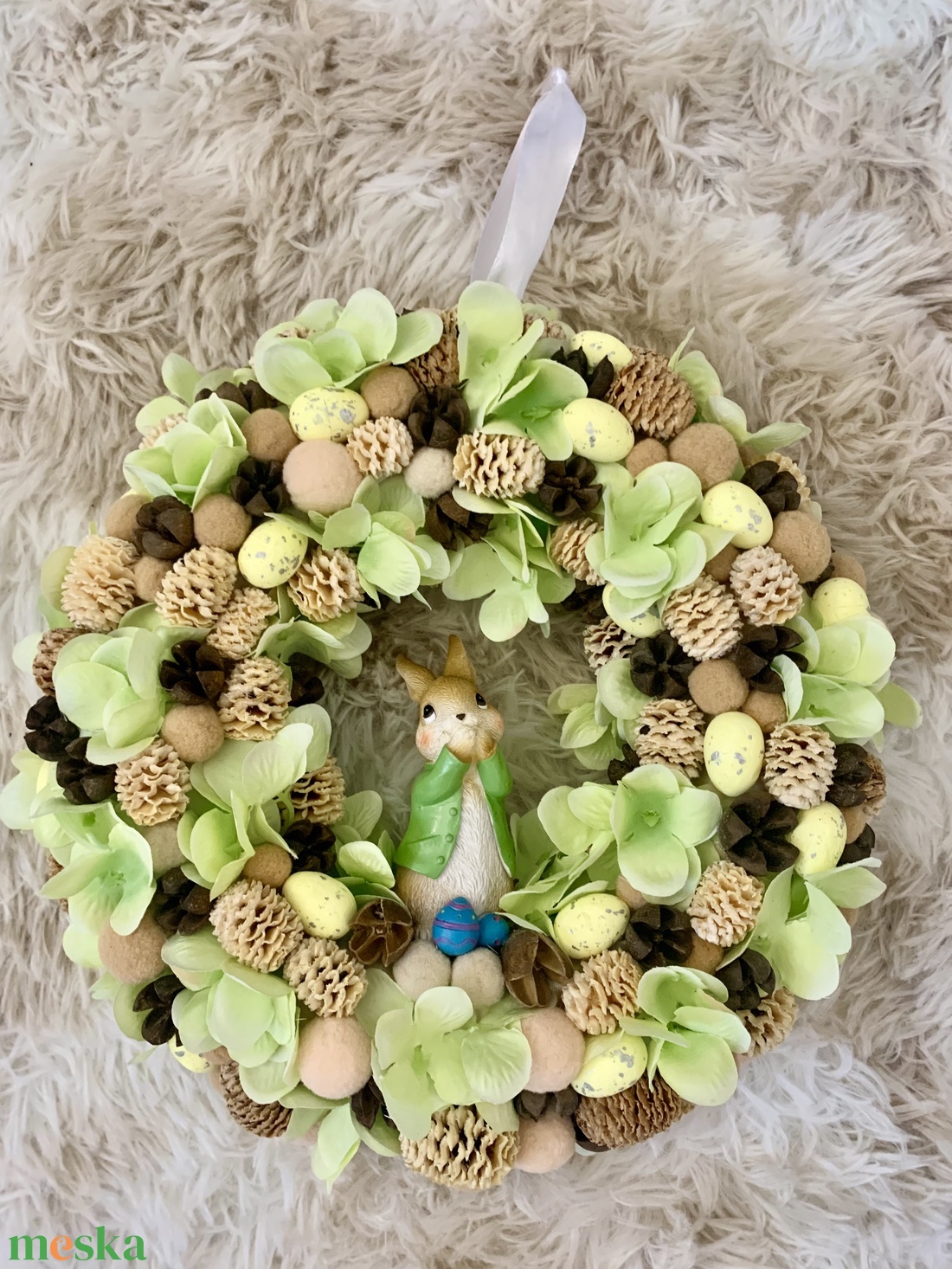 Húsvéti ajtó kopogtató - ünnepi díszek, dekorációk - húsvéti díszek és dekorációk - húsvéti ajtódísz, kopogtató - Meska.hu