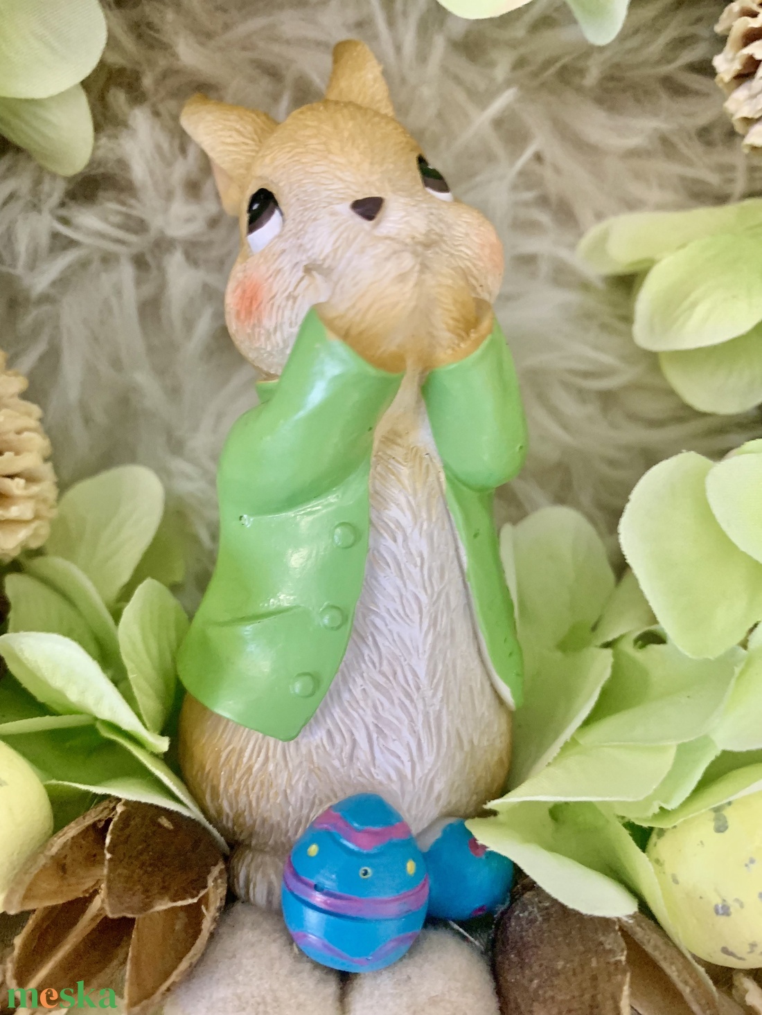 Húsvéti ajtó kopogtató - ünnepi díszek, dekorációk - húsvéti díszek és dekorációk - húsvéti ajtódísz, kopogtató - Meska.hu