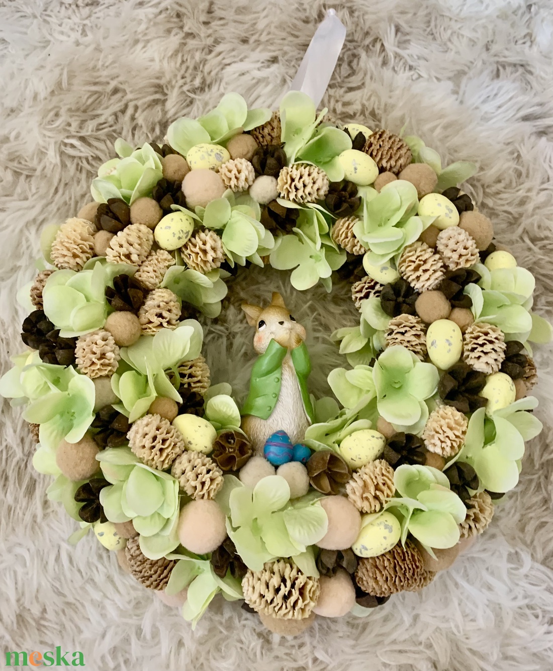 Húsvéti ajtó kopogtató - ünnepi díszek, dekorációk - húsvéti díszek és dekorációk - húsvéti ajtódísz, kopogtató - Meska.hu