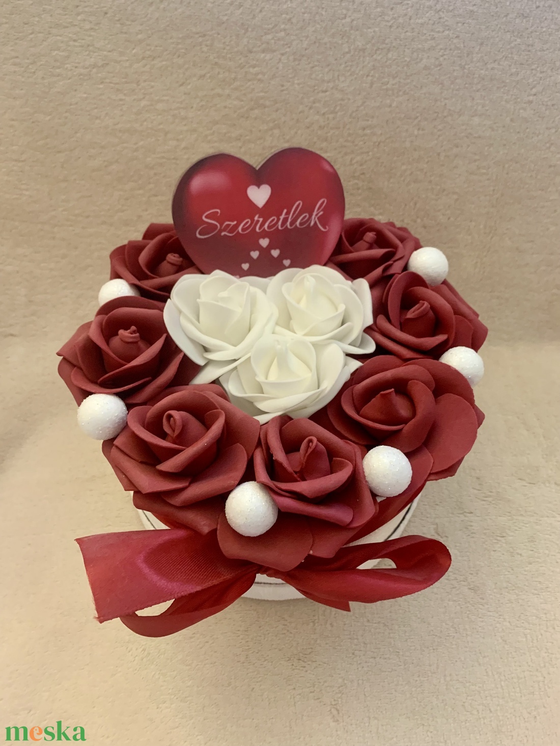 �Szeretlek örök rózsa box - otthon & életmód - dekoráció - asztal és polc dekoráció - díszdoboz - Meska.hu