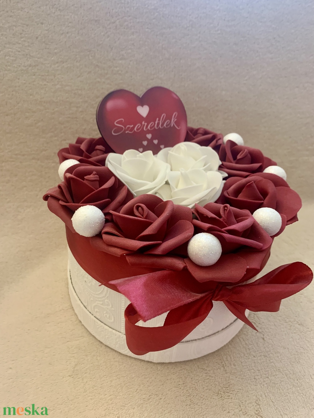 �Szeretlek örök rózsa box - otthon & életmód - dekoráció - asztal és polc dekoráció - díszdoboz - Meska.hu