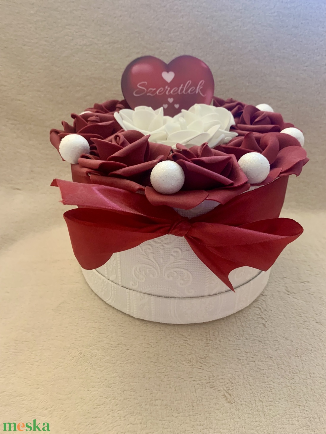 �Szeretlek örök rózsa box - otthon & életmód - dekoráció - asztal és polc dekoráció - díszdoboz - Meska.hu