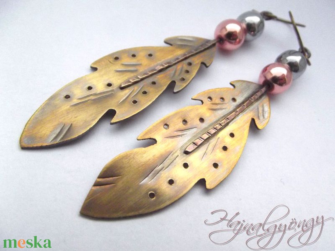 Toll - fülbevaló - ékszer - fülbevaló - lógó fülbevaló - Meska.hu