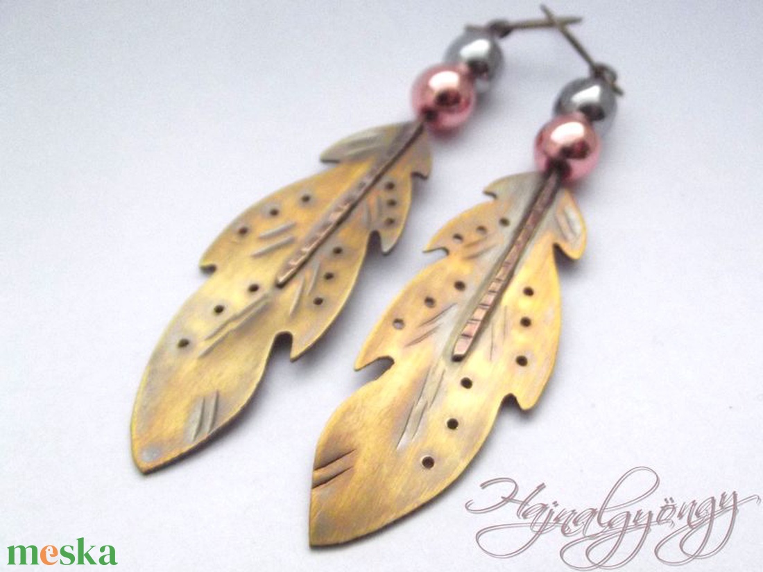 Toll - fülbevaló - ékszer - fülbevaló - lógó fülbevaló - Meska.hu