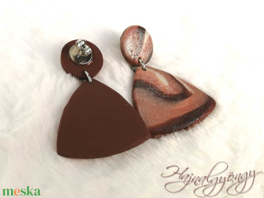 Rose gold háromszög fülbevaló - ékszer - fülbevaló - lógó fülbevaló - Meska.hu Rose gold háromszög fülbevaló - ékszer - fülbevaló - lógó fülbevaló - Meska.hu