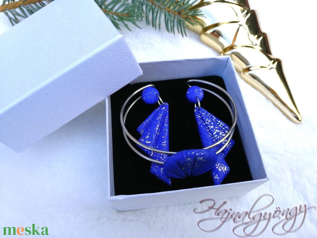 Királykék ezüst ékszerszett - ékszer - ékszerszett - Meska.hu