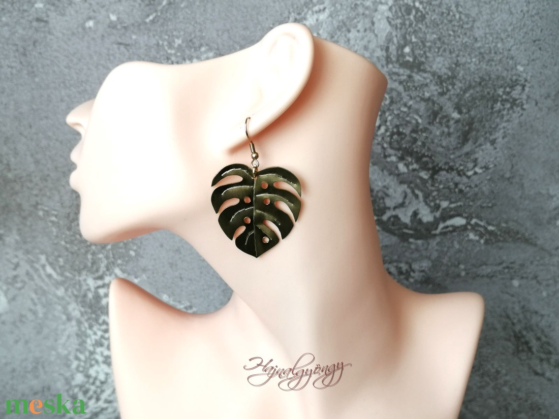 PHILODENDRON levél fülbevaló - ékszer - fülbevaló - lógó fülbevaló - Meska.hu PHILODENDRON levél fülbevaló - ékszer - fülbevaló - lógó fülbevaló - Meska.hu