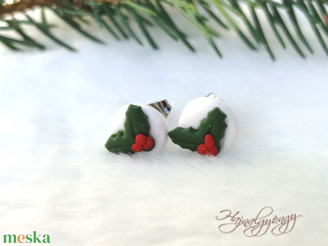 Pici fagyöngy fülbevaló - ékszer - fülbevaló - pötty fülbevaló - Meska.hu