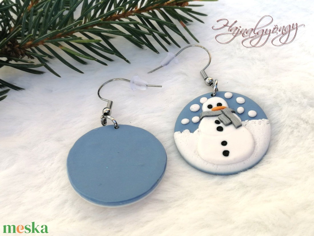 Hóember ékszerszett - ékszer - ékszerszett - Meska.hu