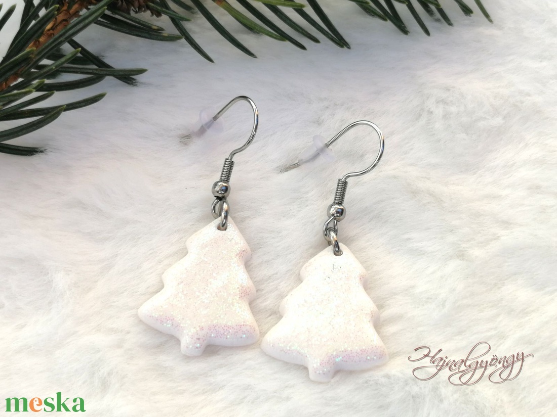 KARÁCSONYFA  fülbevaló - ékszer - fülbevaló - lógó fülbevaló - Meska.hu