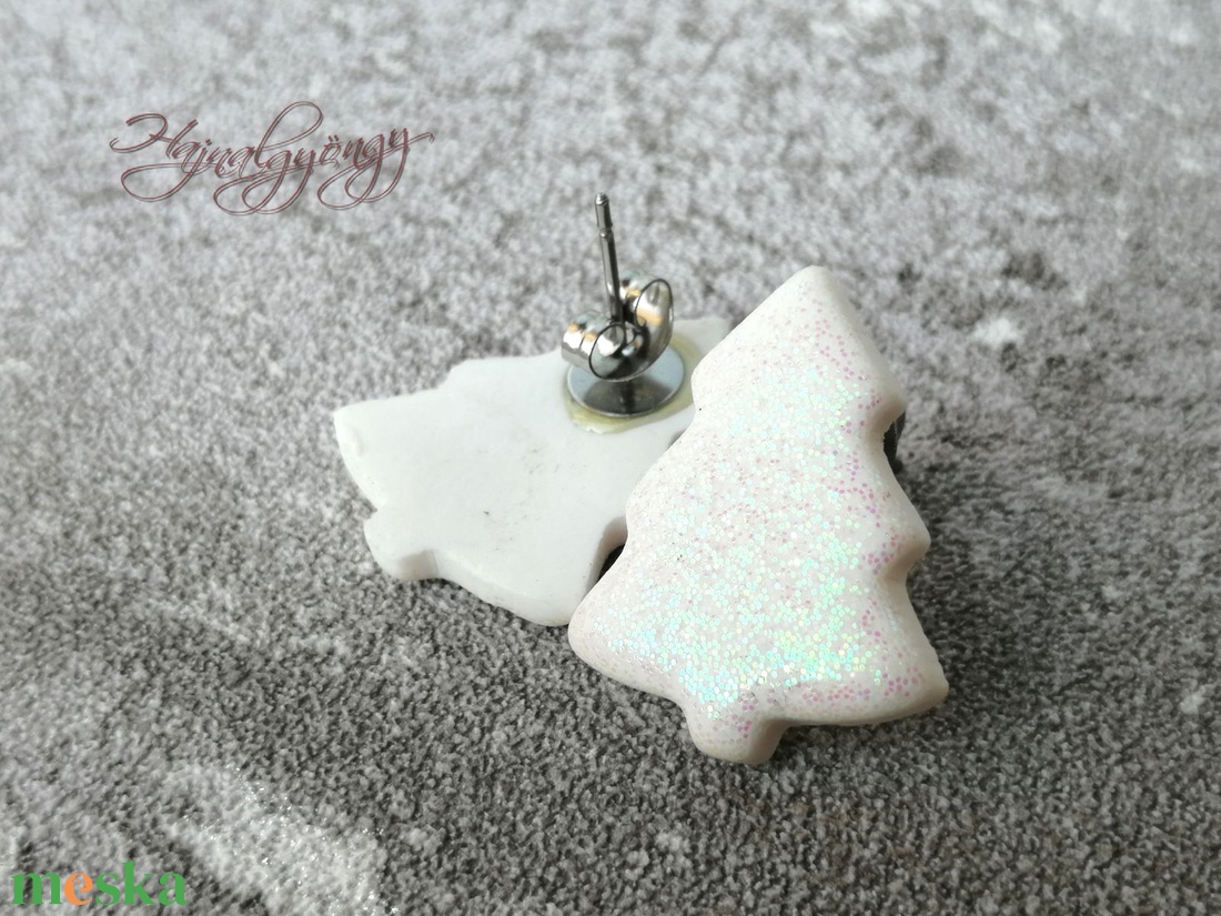 KARÁCSONYFA  fülbevaló - ékszer - fülbevaló - pötty fülbevaló - Meska.hu