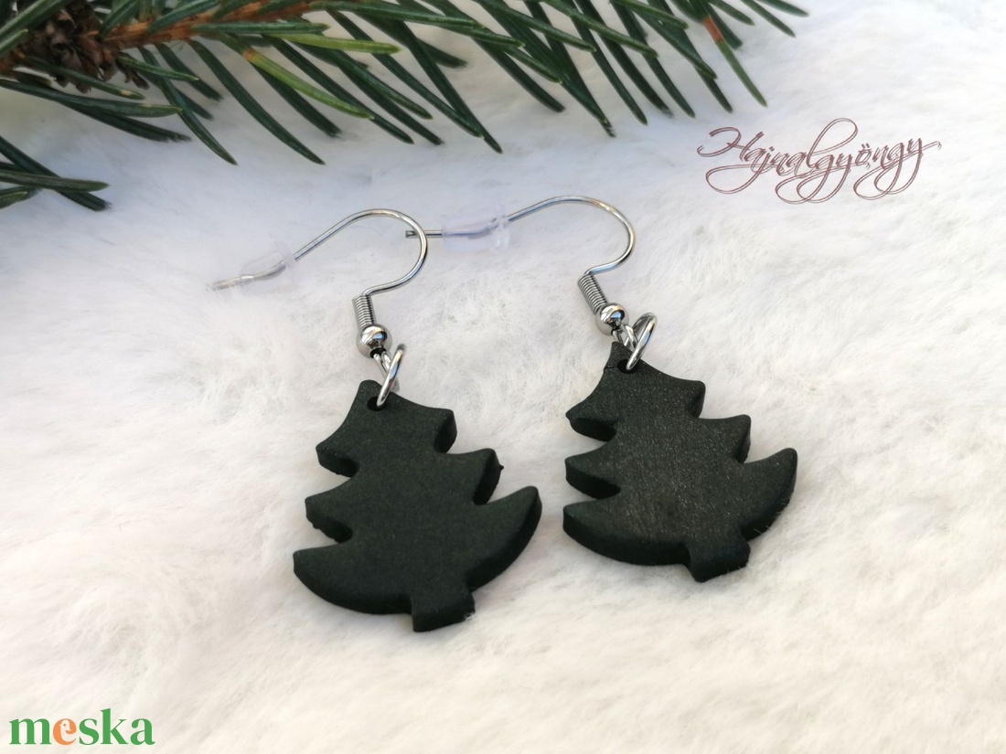 KARÁCSONYFA  fülbevaló - ékszer - fülbevaló - lógó fülbevaló - Meska.hu