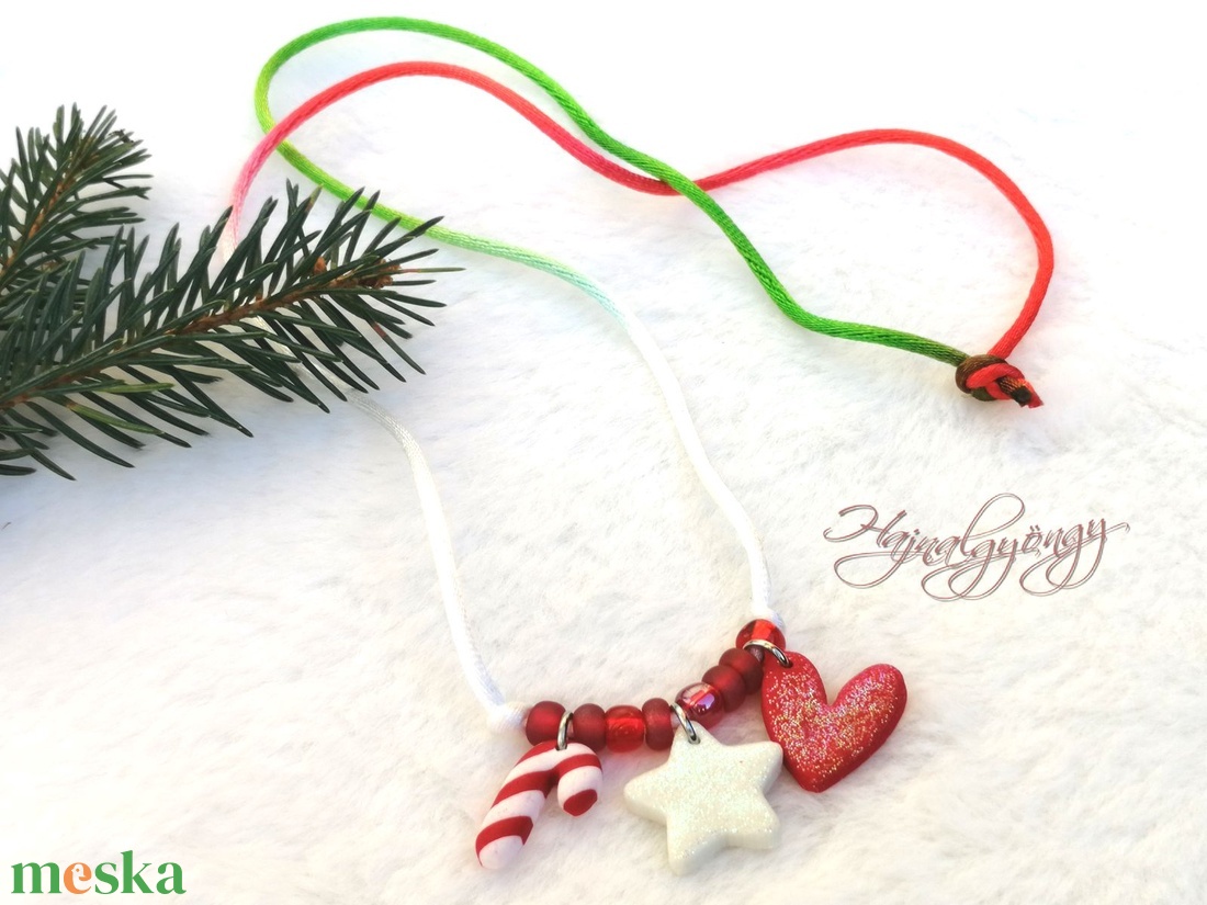 KARÁCSONYI gyerek nyaklánc - ékszer - nyaklánc - medálos nyaklánc - Meska.hu