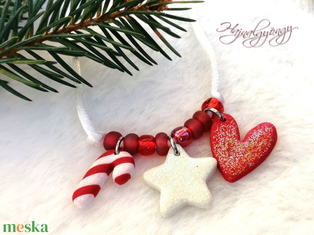 KARÁCSONYI gyerek nyaklánc - ékszer - nyaklánc - medálos nyaklánc - Meska.hu