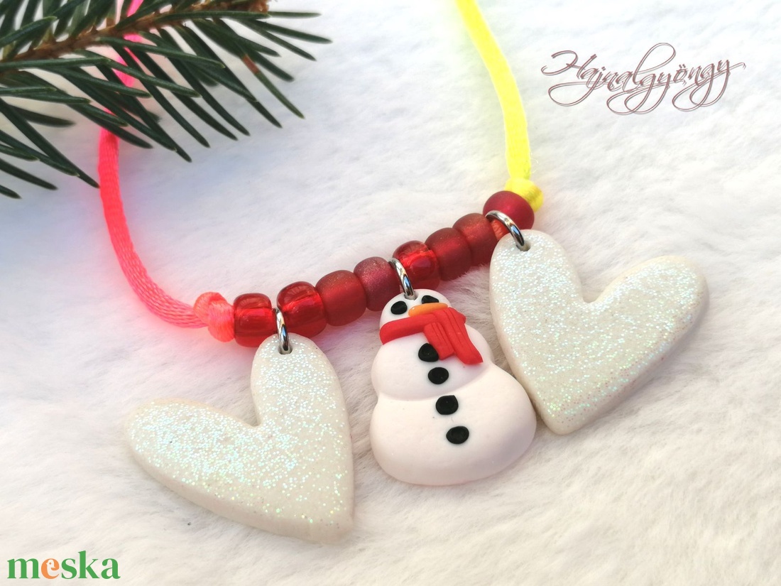 KARÁCSONYI gyerek nyaklánc - ékszer - nyaklánc - medálos nyaklánc - Meska.hu
