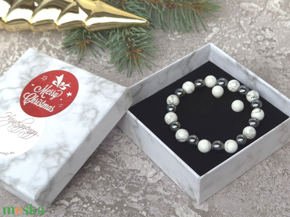 Hematit és howit ásvány ékszerszett - ékszer - ékszerszett - Meska.hu