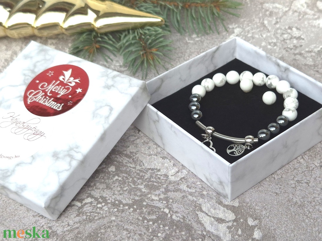 Hematit és howit ásvány ékszerszett - ékszer - ékszerszett - Meska.hu