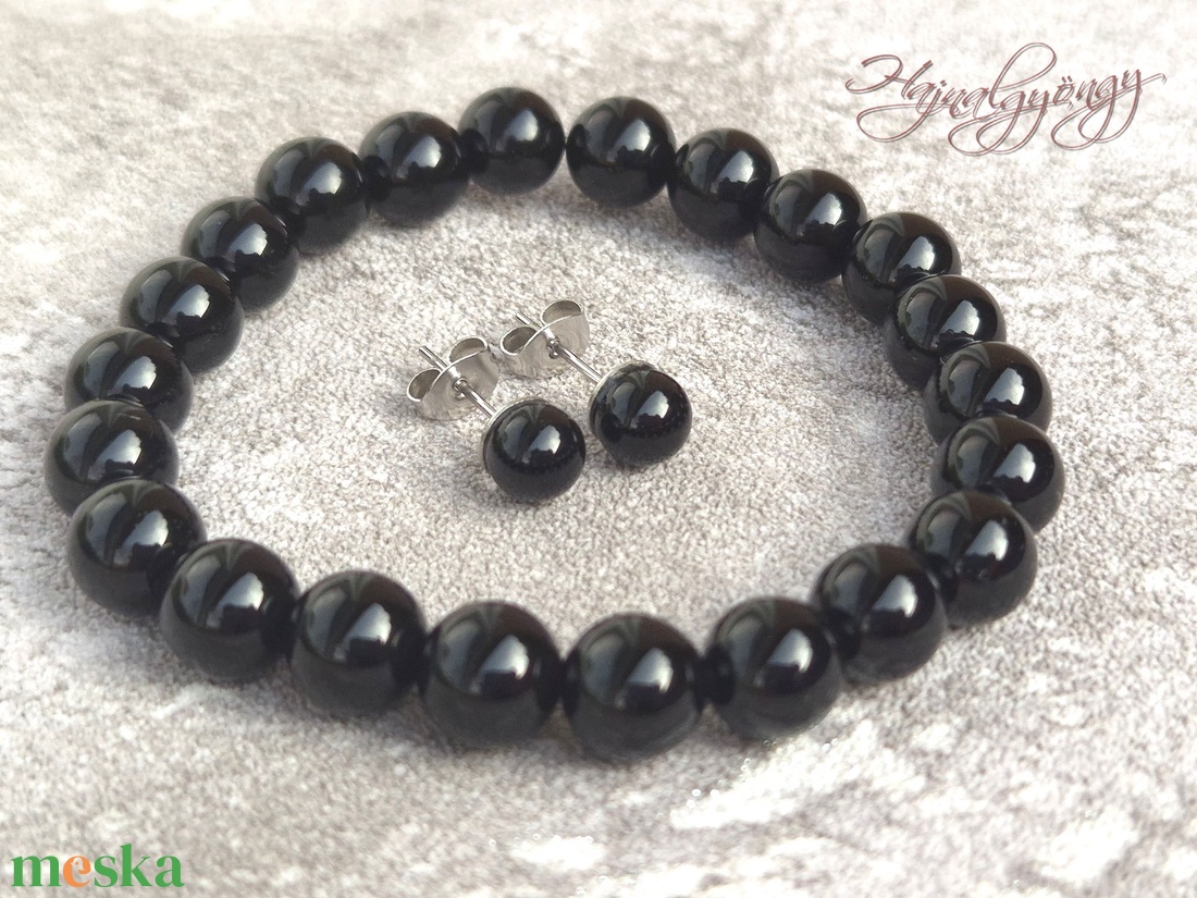 Ónix ásvány ékszerszett - ékszer - ékszerszett - Meska.hu