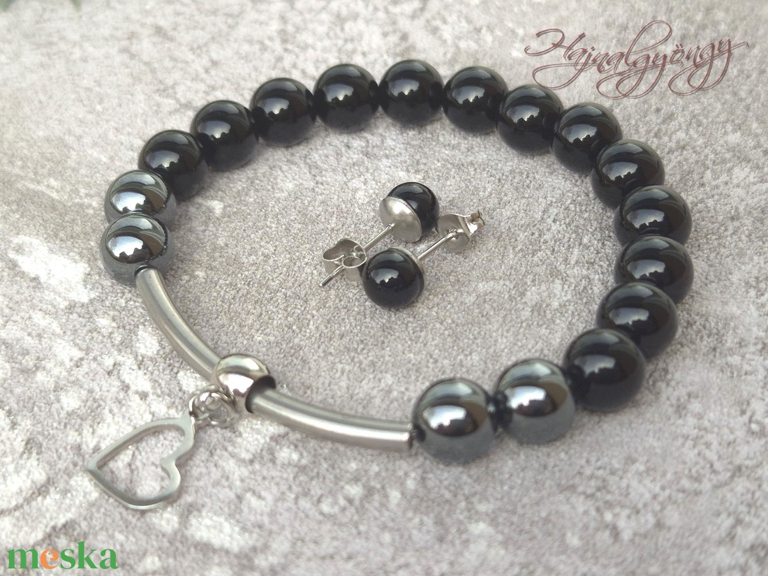 Ónix ásvány ékszerszett - ékszer - ékszerszett - Meska.hu