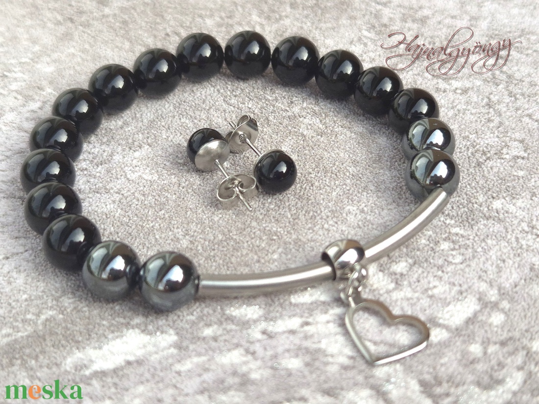 Ónix ásvány ékszerszett - ékszer - ékszerszett - Meska.hu