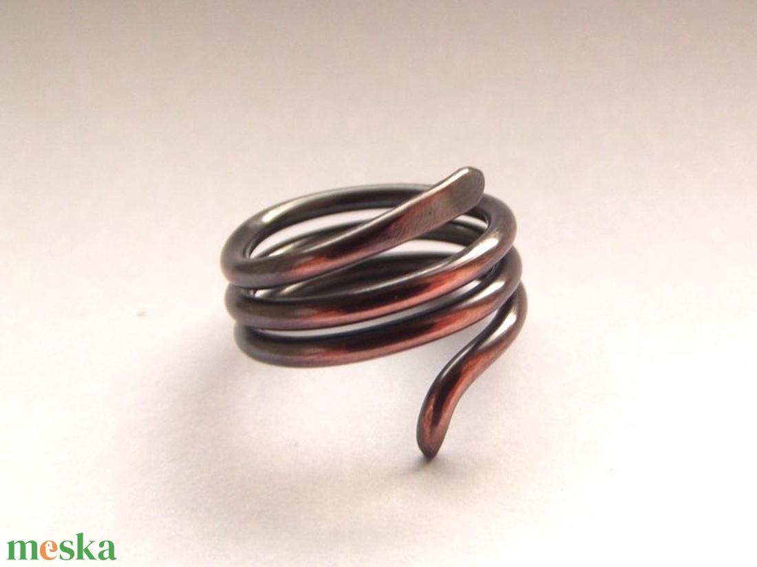 Spirál gyűrű - ékszer - gyűrű - fonódó gyűrű - Meska.hu