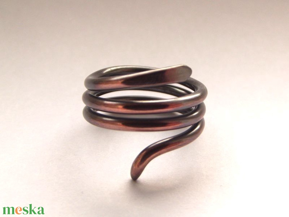 Spirál gyűrű - ékszer - gyűrű - fonódó gyűrű - Meska.hu