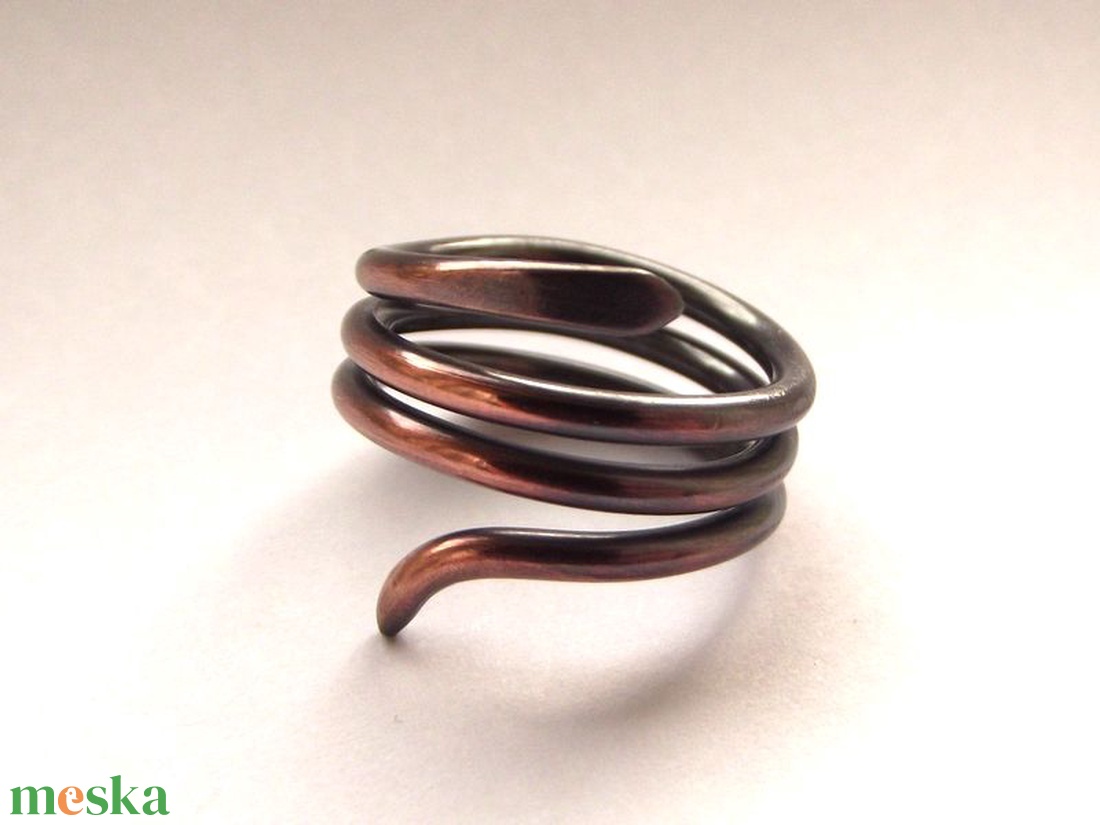 Spirál gyűrű - ékszer - gyűrű - fonódó gyűrű - Meska.hu