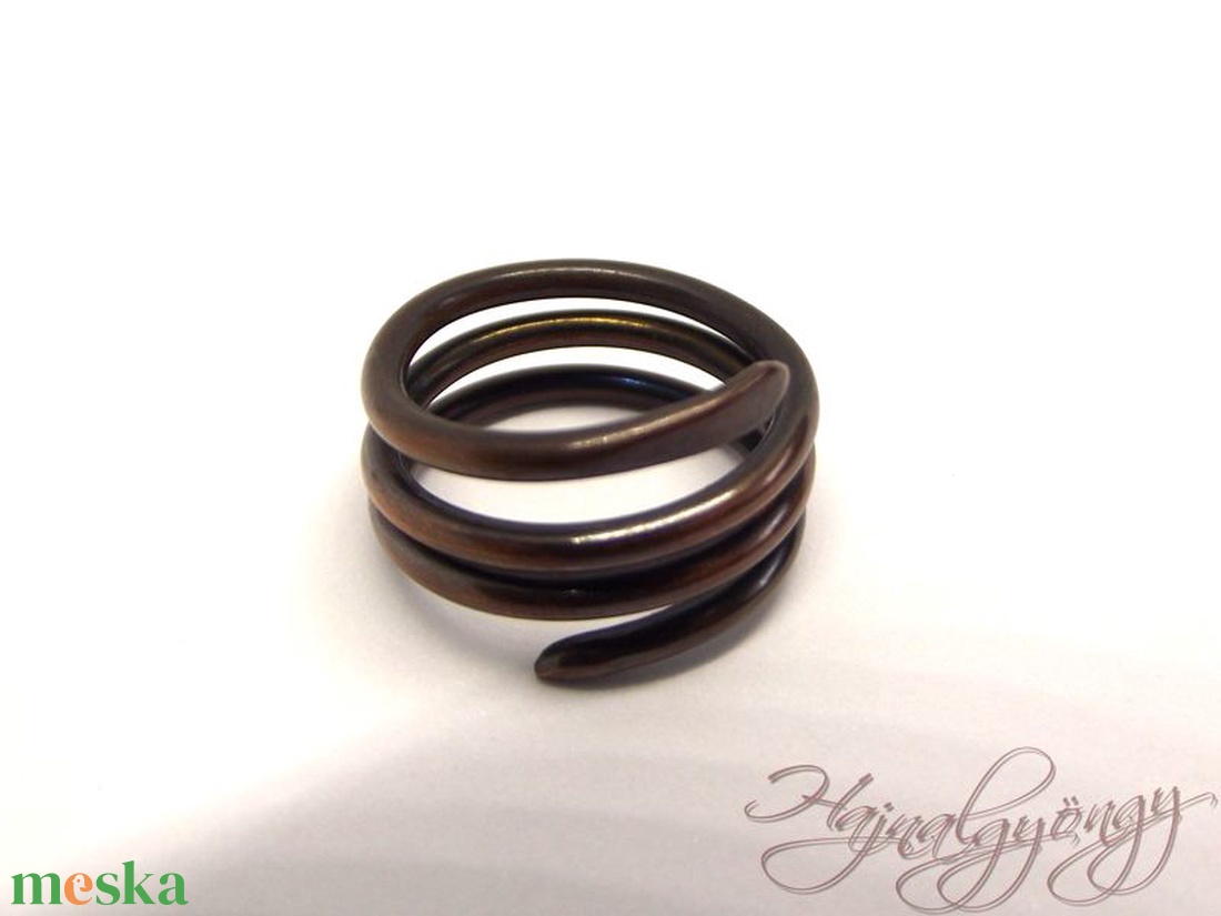 Spirál gyűrű - ékszer - gyűrű - fonódó gyűrű - Meska.hu